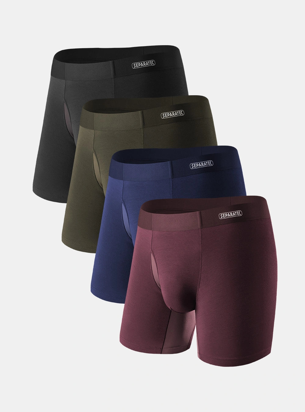 CradleFit Pouch AirFlow Mesh Modal WaistFree™ Seamless Boxer Briefs 4 Pack