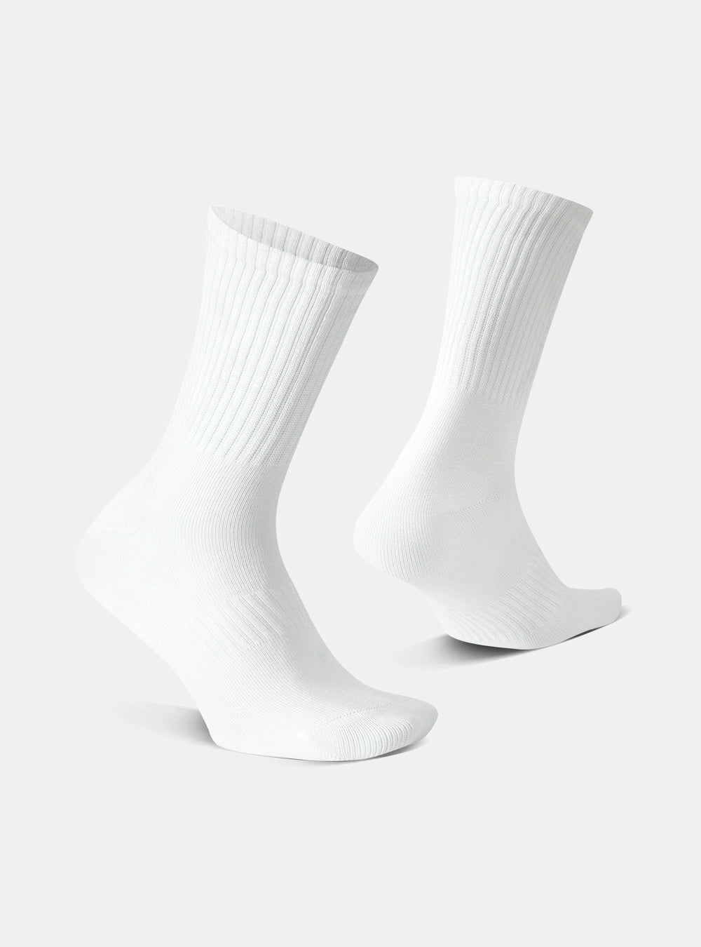 FreshStride Antibacterial Cotton Blend Crew Socks 2 Pack