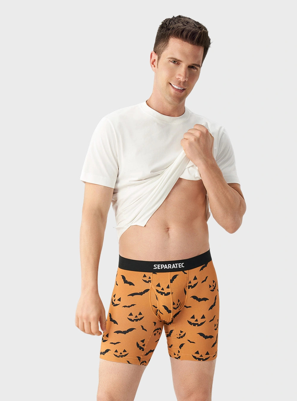 FunVibes - CradleFit Pouch Halloween Bone Printed Bamboo Boxer Briefs 1 Pack