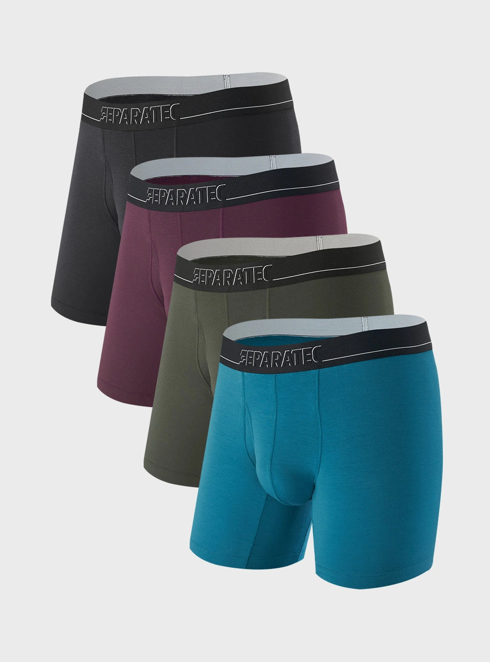 CradleFit Pouch Breathable Modal Open Fly Boxer Briefs 4 Pack