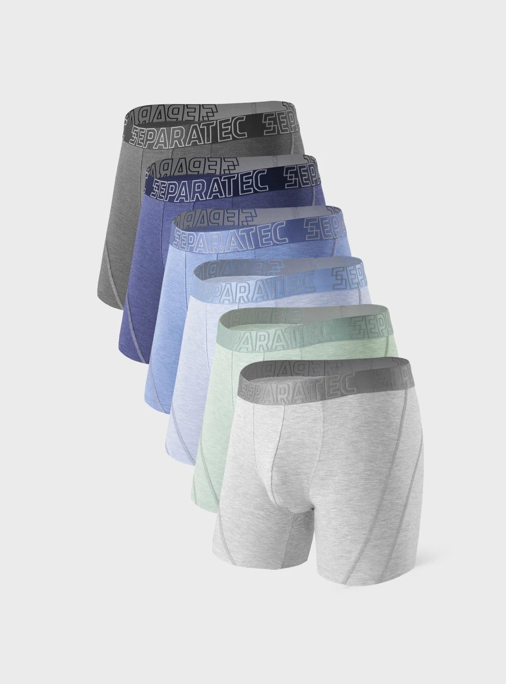 Classical Bamboo Rayon Boxer Briefs 6 Pack